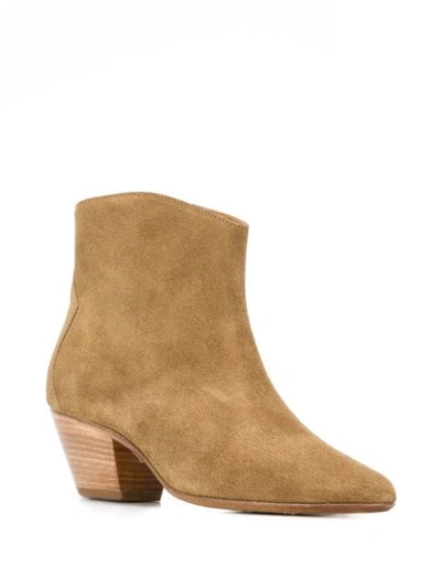 Shop Isabel Marant Basso Scamosciato Boots In Brown
