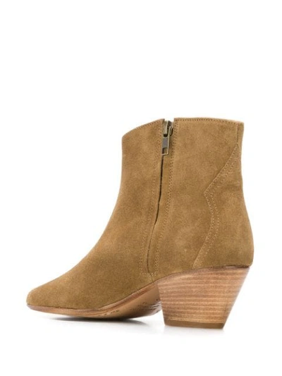 Shop Isabel Marant Basso Scamosciato Boots In Brown