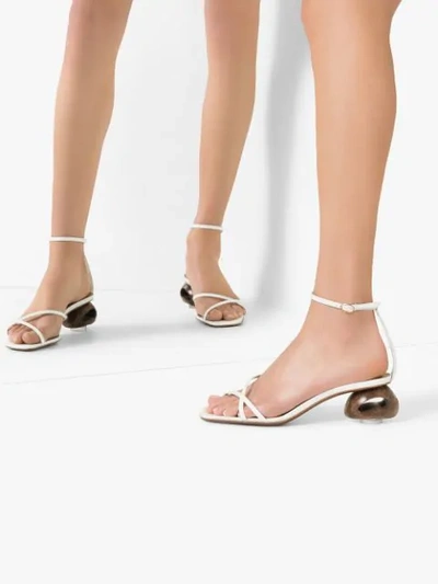 Shop Neous Phippium 55 Sandals In White