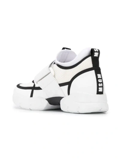 Msgm Chunky Sneakers In White