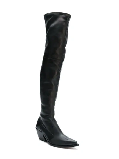 Shop Givenchy Over-the-knee Boots In Black