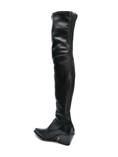Shop Givenchy Over-the-knee Boots In Black