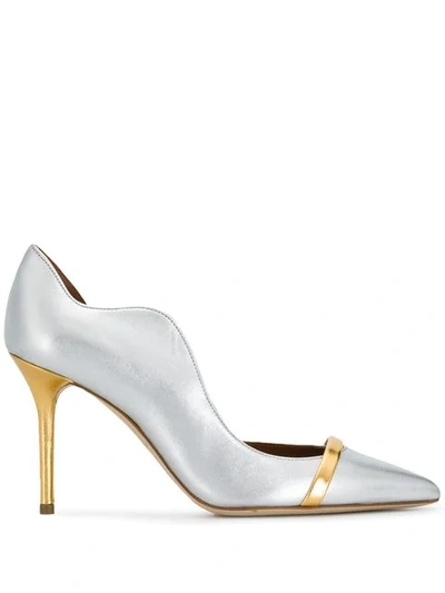 Shop Malone Souliers Morrissey Pumps In Silver