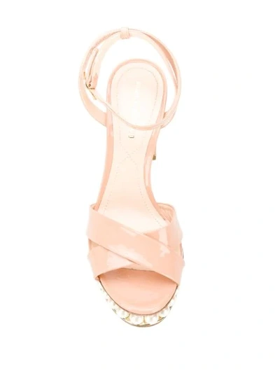 Shop Nicholas Kirkwood Casati Pearl Platform Sandals In Neutrals