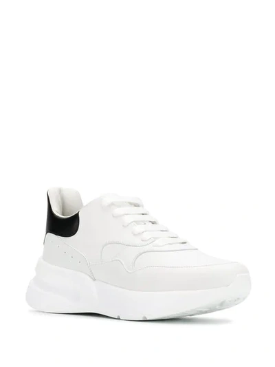 Shop Alexander Mcqueen Oversized Runner Sneakers In White