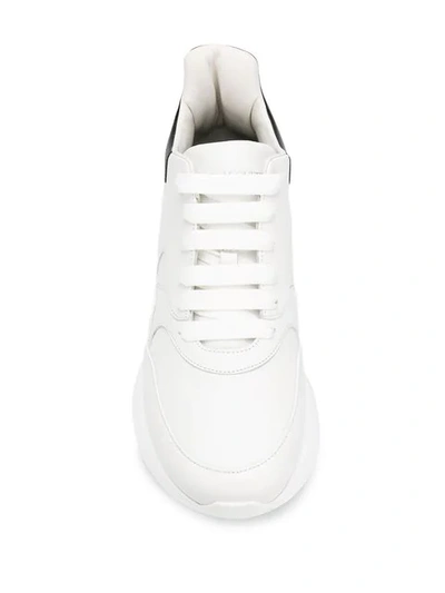 Shop Alexander Mcqueen Oversized Runner Sneakers In White