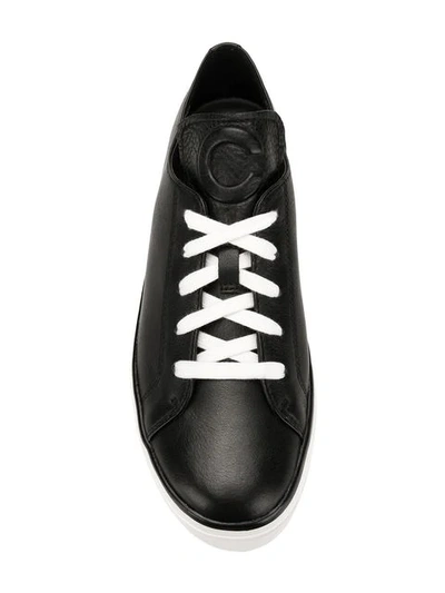 Shop Calvin Klein Classic Low-top Sneakers In Black