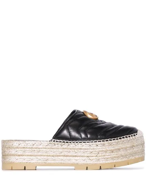 gucci pilar platform espadrille mule