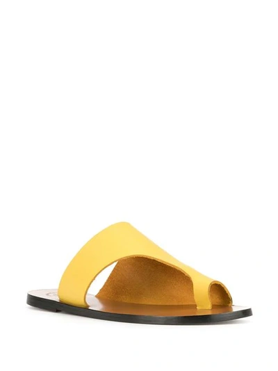 Shop Atp Atelier Rosa Sandals In Yellow