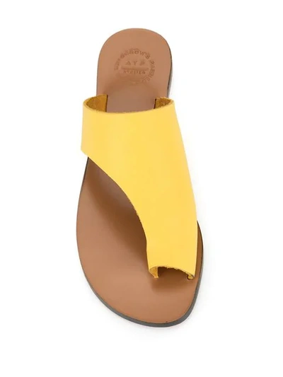 Shop Atp Atelier Rosa Sandals In Yellow