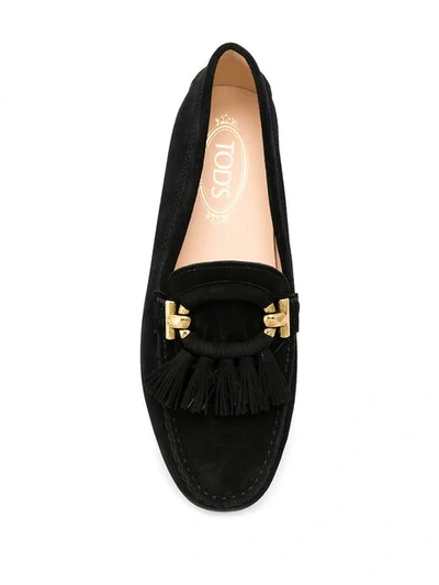 Shop Tod's Gommino Loafers In Black