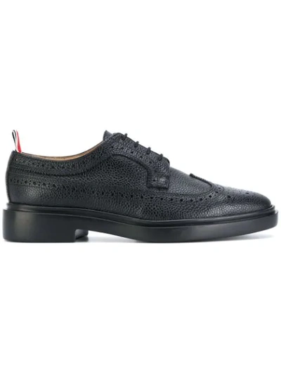 Shop Thom Browne Classic Longwing Brogues In Black