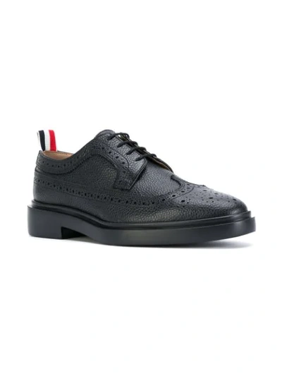 THOM BROWNE 经典布洛克鞋 - 黑色