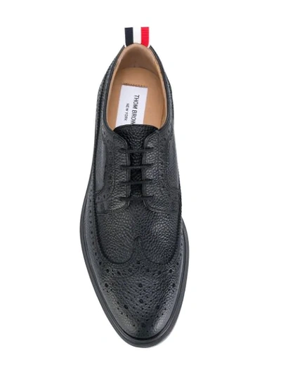 Shop Thom Browne Classic Longwing Brogues In Black