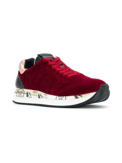 Shop Premiata Conny Sneakers In Red