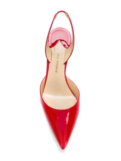 Shop Paul Andrew Sling Back Pumps In Red