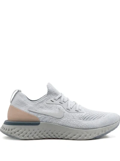 Nike Epic React Flyknit Sneakers In Grey