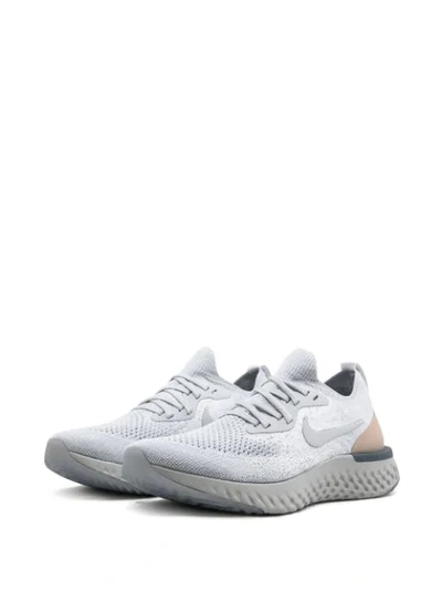 Nike Epic React Flyknit Sneakers In Grey