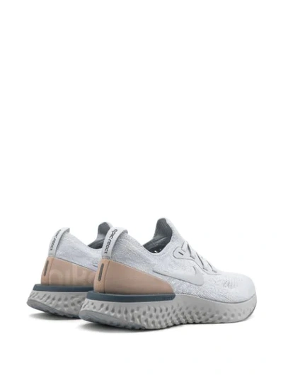 Nike Epic React Flyknit Sneakers In Grey