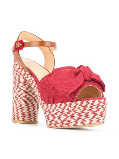 Shop Castaã±er Adonis Sandals In Red