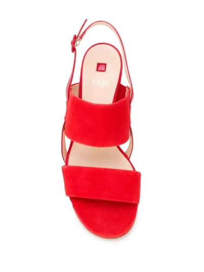 Shop Hogl Painty Sandals In Red