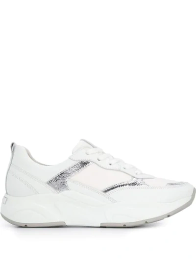 Shop Kennel & Schmenger Metallic Appliqué Sneakers In White