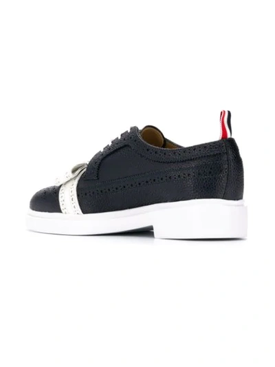 THOM BROWNE BOW DETAIL LIGHTWEIGHT BROGUES - 蓝色