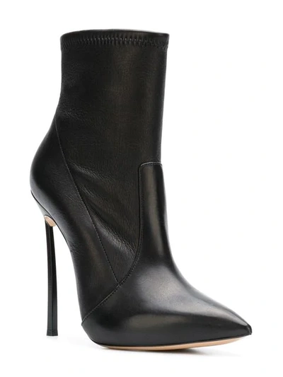 Shop Casadei Blade 120mm Ankle Boots In Black