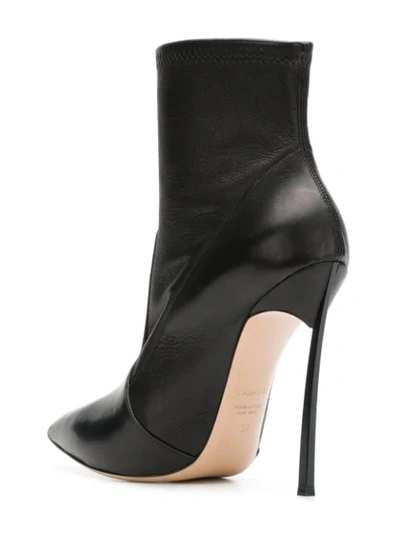 Shop Casadei Blade 120mm Ankle Boots In Black