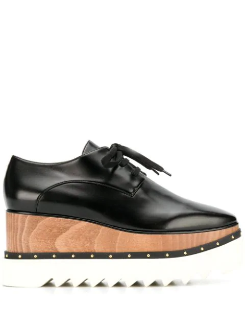 Stella Mccartney Elyse Platform Shoes In Black Modesens