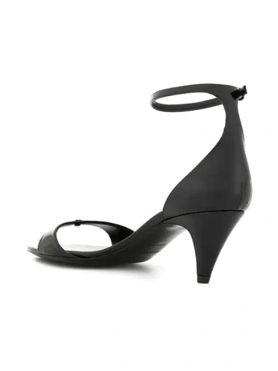 Shop Saint Laurent Charlotte 55 Sandals In Black
