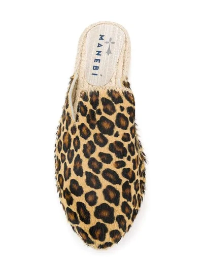 Manebi Flat Espadrilles In Brown