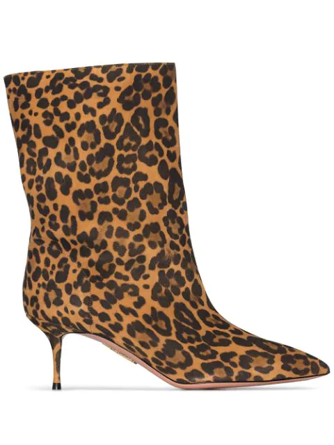 ankle boots animal print