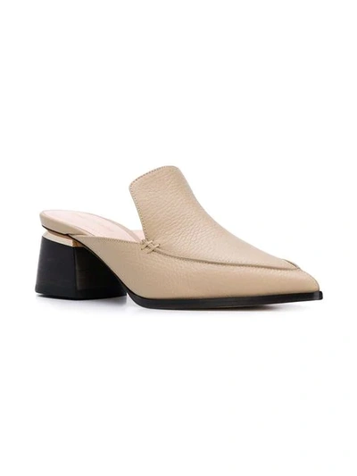 Shop Nicholas Kirkwood 55mm Beya Mules In Neutrals