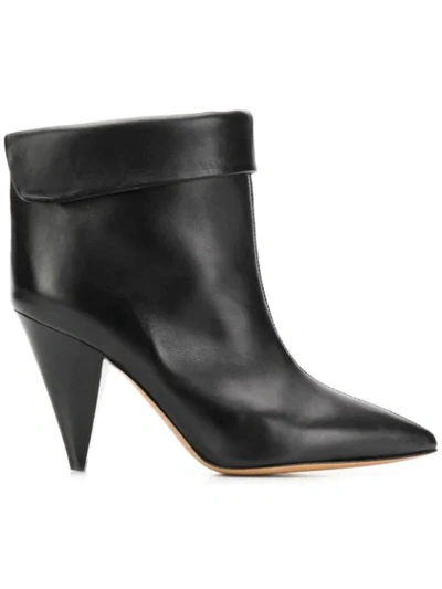 Shop Isabel Marant Lisbo Ankle Boots In 01bk Black
