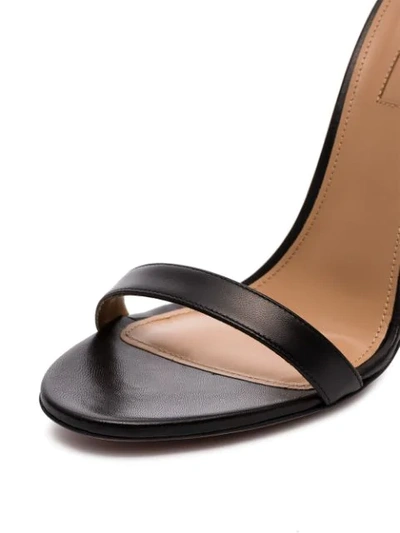 Shop Aquazzura Black Casablanca 105 Pvc And Leather Sandals