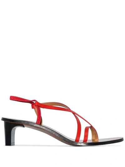 Shop Atp Atelier Nashi Sandals In 407 Tomato Red