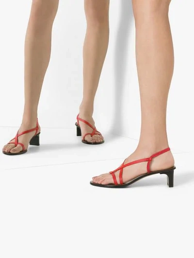 Shop Atp Atelier Nashi Sandals In 407 Tomato Red