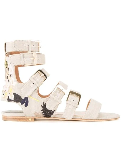 Shop Laurence Dacade Tropical Sandals In Neutrals