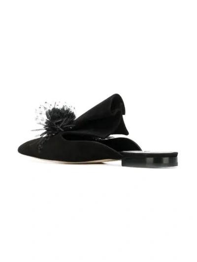 Shop Andrea Mondin Rebecca Mules In Black