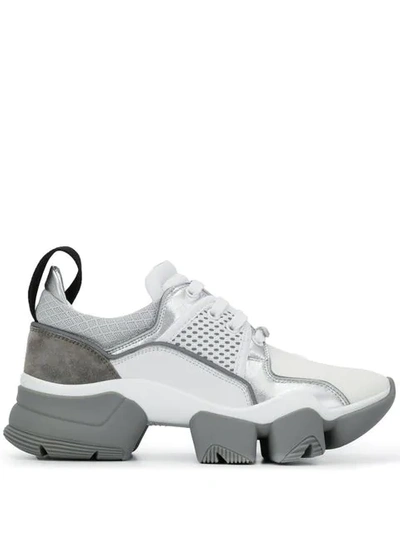 GIVENCHY PANELLED COLOUR BLOCK SNEAKERS - 白色