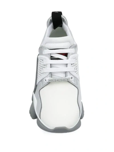 GIVENCHY PANELLED COLOUR BLOCK SNEAKERS - 白色