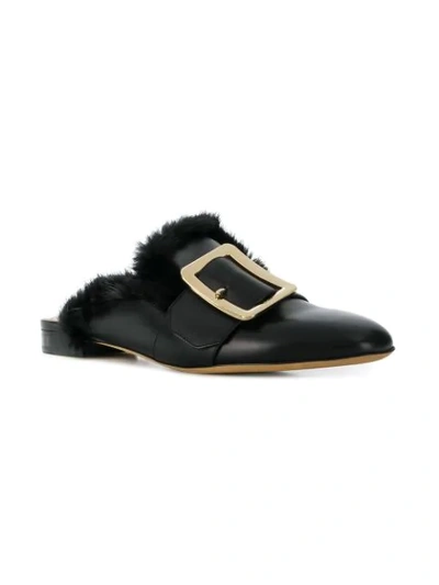 Shop Bally Buckled Mules In Black