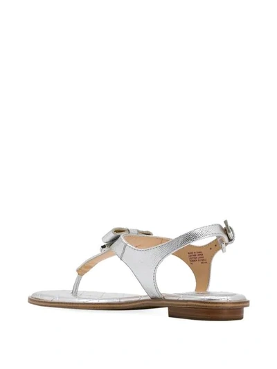 Shop Michael Michael Kors Quilted Sole Sandal In Metallic