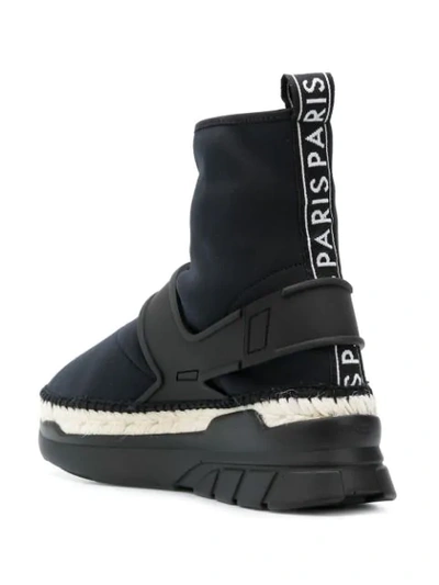 Shop Kenzo K-lastic High-top Sneakers In Black