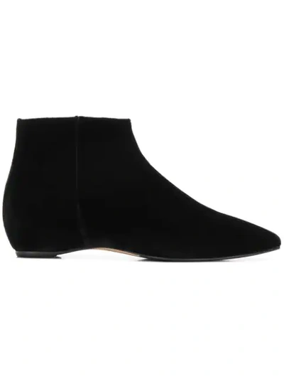 Shop The Seller Classic Suede Booties In Black