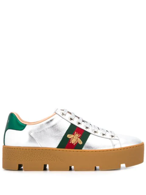 gucci ace platform sneakers