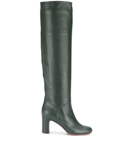 Shop L'autre Chose Knee-high Boots In Green