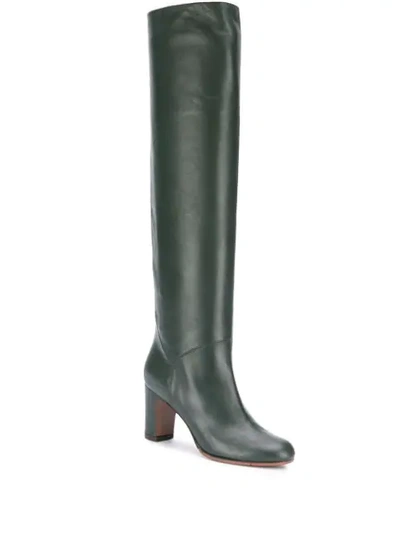 Shop L'autre Chose Knee-high Boots In Green