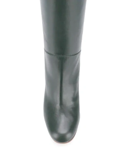 Shop L'autre Chose Knee-high Boots In Green